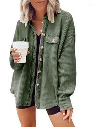 Women's Jackets Autumn And Winter Cold Coat Fashion Casual Lapel Pocket Splicing Irregular Shirt Jacket Female