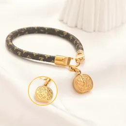 Projektant mody bransoletka skórzana bransoletka dla męskich marki luksusowe złote bransoletki biżuteria akcesoria Prezenty