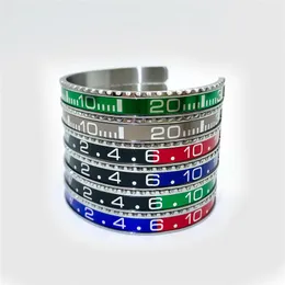 Montre échelle C Bracelet tendance ouverture C police eau fantôme Bracelet argent or échelle bracelet hommes et femmes bijoux 250a