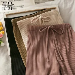 Capris Yornmona 2020 Pantaloni da donna all'inizio dell'autunno Mode Corea tutte corrispondenti a vita alta elastica pantaloni da donna casual femmina gamba