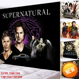 TV Dizisi Supernatural Duvar Yatak Odası Oturma Odası Salonu Duvar Boyama Goblen 95x73cm Duvar Goblen Dekorasyon Dekorasyonu