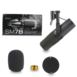 Mikrofoner SM7B Professionell inspelningsstudio Mikrofon Kardioid Dynamisk mikrofon för live streaming Live Vocals Recording Bud