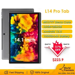 PC Super nowy 14,1 -calowy tablet PC Android 12 12 GB+256GB 1920 1080 IPS 4G telefoniczny połączenie Bluetooth 5G WIFI PAD 10000MAH Kids Learning Tab