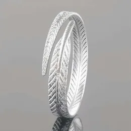 925 sterling silver bracelet items charm bracelets jewelry carven leaf shaped bangle wedding vintage charms new arrival261v