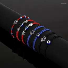 Urok Bracelets 2022 Fashion Braided Rope Men kobiety Lucky Red Braslet Gothic Fatima Hand Hamsa Brazalete Joga Biżuteria Pulsera11958