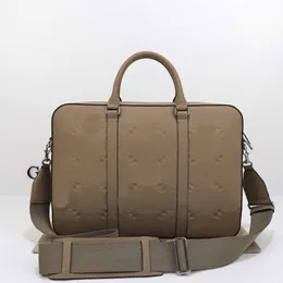 Projektanci Mężczyzn Kolejki TOTE Bag Włochy Luksusowa skórzana mocna torebka torebka krzyżowa pasek na ciało torby biznesowe 230715