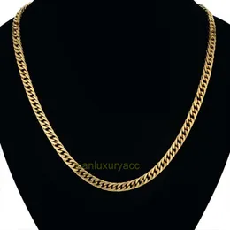 Cuban Chain Necklace whole saleVintage Long Gold Chain For Men Chain Necklace New Trendy GoldS Color Stainless Steel Thick Bohemian Jewelry Colar Male Necklace