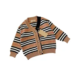 Зимний детский дизайнерский свитер с геометрическим узором и длинным рукавом Plover Кардиган Мода Внешняя торговля Мужские и женские размеры 100-150C Dh52H