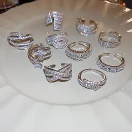 Solitaire Ring 2023 Korean Exquisite Geometric Simple Open Elegant Fashion Sweet Romantic Women s Jewelry 231216