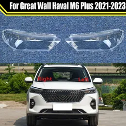Auto Head Light Caps Lamp for Great Wall Haval M6 Plus 2021 2022 2023 Car Headlight Cover Lampcover Lampshade Headlamp Shell