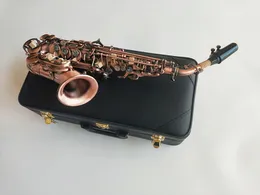 Sassofono soprano curvo di alta qualità marca giapponese S-992 B flat strumenti musicali con bocchini professionali