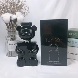 Jongen geur parfum Toy Boy Black Bear parfumfles 100ml 3.4 FL.OZ Spray EDP EAU De Parfum Langdurige geuren Luxe merk Keulen Man parfums