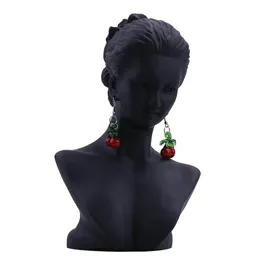 Caixas frete grátis 1pcs colar jóias de jóias exibição de busto busto rack 21.5*13,5cm