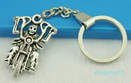 New Fashion Metal Key Chains Accessory, Vintage Motorcycle Skull Soul Chariot Key Rings