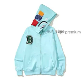 Bapes hoodie för mens hoodie sweatshirt shark blixtlås jacka varm samarbete kappa långärmad bapesta hoodie bapes skjorta cp spindel man cosplay 3 vm15