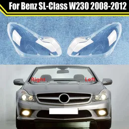 Car Front Headlamp Lampshade Auto Lamp Shell Lights Housing for Benz Sl-class W230 SL300S L350 SL500 2008-2012 Headlight Cover