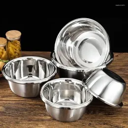 Tigelas conjunto de mistura de aço inoxidável recipiente de cozinha tigela cozinhar cozimento nidificação armazenamento vegetal