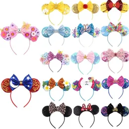 Hair Accessories 2023 Mouse Ears Headband Girls Sequins Bows Charactor For Women Festival Hairband Party