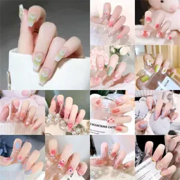 Накладные ногти, наклейки для ногтей, изготовленные из высококачественного АБС-материала, трехмерная липкость, носимые художественные украшения