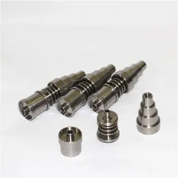 Ferramentas manuais Dab 6 em 1 Domeless Titanium E Nail Fit 20mm Aquecedor Bobina tubo coletor de cinzas de vidro para bong2680