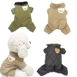 Dog Apparel Pet Clothes Winter Cotton Coat For Small Large Dogs Fashion Cold Protection Thickened Yorkshire Teddy Costume