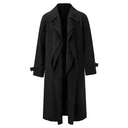 Erkek ceketler kış kalın dış giyim erkek sıcak palto erkekler vintage uzun kollu orta uzunluk ceket termal yalıtım 2023 giyim