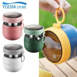Lunch Boxes 600ML Stainless Steel Lunch Box Food Flask Soup Storage Vacuum Thermal Jar Thermos Containers Bento Lunch Boxes For Kids 231218