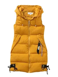 Kvinnors väst S quiltad puffer med avtagbar huva ärmlös Zipperup Stylish Autumn Winter Casual Warm Ytterkläder 231218