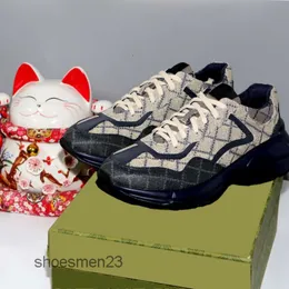 Chaussures Designer Fashion Wave Rhyton Luxe Schoenen Dames Schoen Beige Sneakers Heren Mond Sneaker Trainers Vintage M3xd