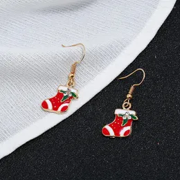 Dangle Earrings Fashion Lifelike Christmal Boots Charm Pendant Zinc Alloy Christmas Gift Necklace/Earrings S1227