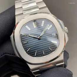 Wristwatches High Quality Luxury Men's Mechanical Watch 5711 Movement Calendar Waterproof Business Stainless Steel Man Fashion Wristwatch