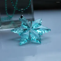 Anhänger Halsketten Baby Mädchen Schneeflocke Stil Halskette Mode Kind Kinder Schöne Schmuck Für Geschenk Jahr