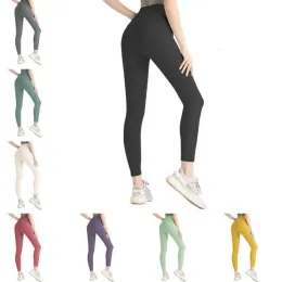 Kobiety Yoga Activewear Pants Solid Color Tech polar wysoki talia sportowy gym noszenie leggins