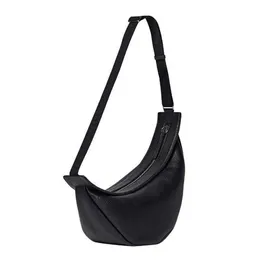 줄 디자이너 베스트 Quality Original Original The Row Bag Fashion Banana Bag One Shoulder Crossbody Saddle Womens Motorcycle 230727