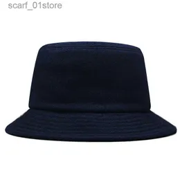 Wide Brim Hats Bucket Hats Big Head Men Large Size Wool Fisherman Hat Male Winter Panama C Man Plus Size Felt Bucket Hat 56-60cm 60-65cmL231217
