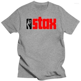 Men's Polos Beach Man Tee Shirt Fashion Print Tees STAX Records For Men T-Shirt Women DMN Black Male Classic Vintage T-shirts Tops