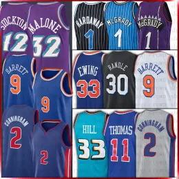 Kids Men Cade 2 Cunningham Basketball Jerseys Grant 33 Hill 11 Thomas Dennis 10 Rodman RJ 9 Barrett Julius 33 Patrick Randle Ewing Tim McGrady Hardaway Jersey