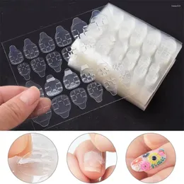 Nail Stickers DIY Tips Decals Double Sided Manicure Extension Self Adhesive Art Tape Glue Sticker For 10 Sheets 240PCs