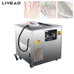 Oblique Cut Fish Fillet Machine Commercial Electric Plaughed Cabbage Fish Filet Machine Grass Carp Salmicer Slicer