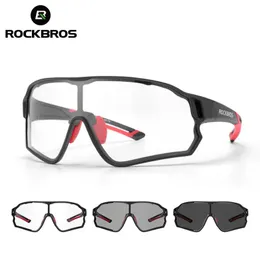 Okulary rockbros rowerowe okulary fotochromic MTB szklanki roweru drogowego Uv400 Ochrona przeciwsłoneczna