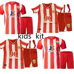 2023 2024 UD Almeria Soccer Jerseys Sadiq #9 Dyego Sousa #11 Away 23 24 Football Shirt Kit Maillots de Foot Akieme #15 Juan Villar #7 Almeria Kids Kit