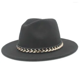 Berets Mistdawn Women Ladies Men's Hat Wide Brim Fedora Panama Cap Decoration For Wedding Birthday Christmas Party