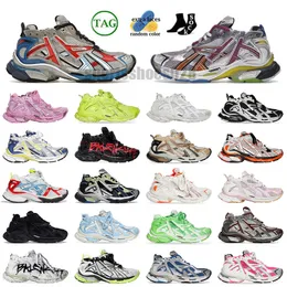 Designer Track Runners Sneakers 7.0 Sapatos Casuais Plataforma Marca Graffiti Branco Preto Mulheres Homens Faixas Treinadores Runner 7 Tess S.Gomma 10 Brand Trainers