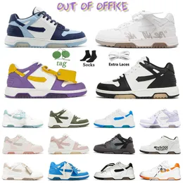 Top Qualité Out Of Office Casual Designer Chaussures pour Hommes Femmes Low Flatform Marche Blanc Sable Orange Citron Jaune Luxe Chaussures De Plein Air Baskets De Sport Baskets