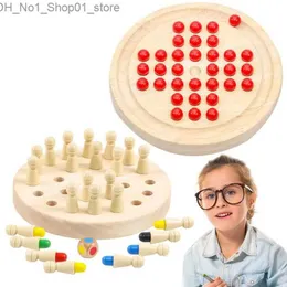 Sortieren von Niststapel -Spielzeug -Puzzle -Gedächtnisspielzeug für Kinder Bildungsschachspiel glatte Oberflächen Logik Lernen Kleiner Babys Home School Travel Q231218