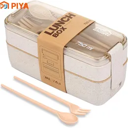 Lancheiras Crianças Bento Box Recipientes de Almoço à Prova de Fugas Lancheiras Bonitos para Crianças Pauzinhos Máquina de Lavar Louça Microondas Almoço Seguro Recipiente de Almoço 231218