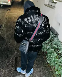 Parka Trapstar London Trap Down Jacket Parka Uomo Donna Luxury Brand Piumino ricamato nero lucido