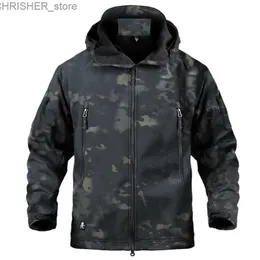 Giacche tattiche Giacca invernale tattica militare Uomo Army CP Camouflage Airsoft Abbigliamento Giacca a vento impermeabile Multicam Cappotto bomber in pile ManL231218