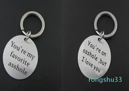 Stainless Steel Keyring Funny Keychain for Boyfriend Husband Valentine's Gifts