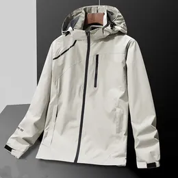 재킷 남성 의류 의류 가벼운 방수 레인 재킷 후드 야외 비옷 하이킹 Windbreake 코트 스웨트 셔츠 2024